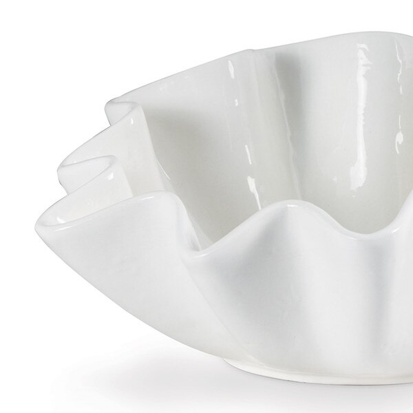 Ruffle Ceramic Bowl Medium